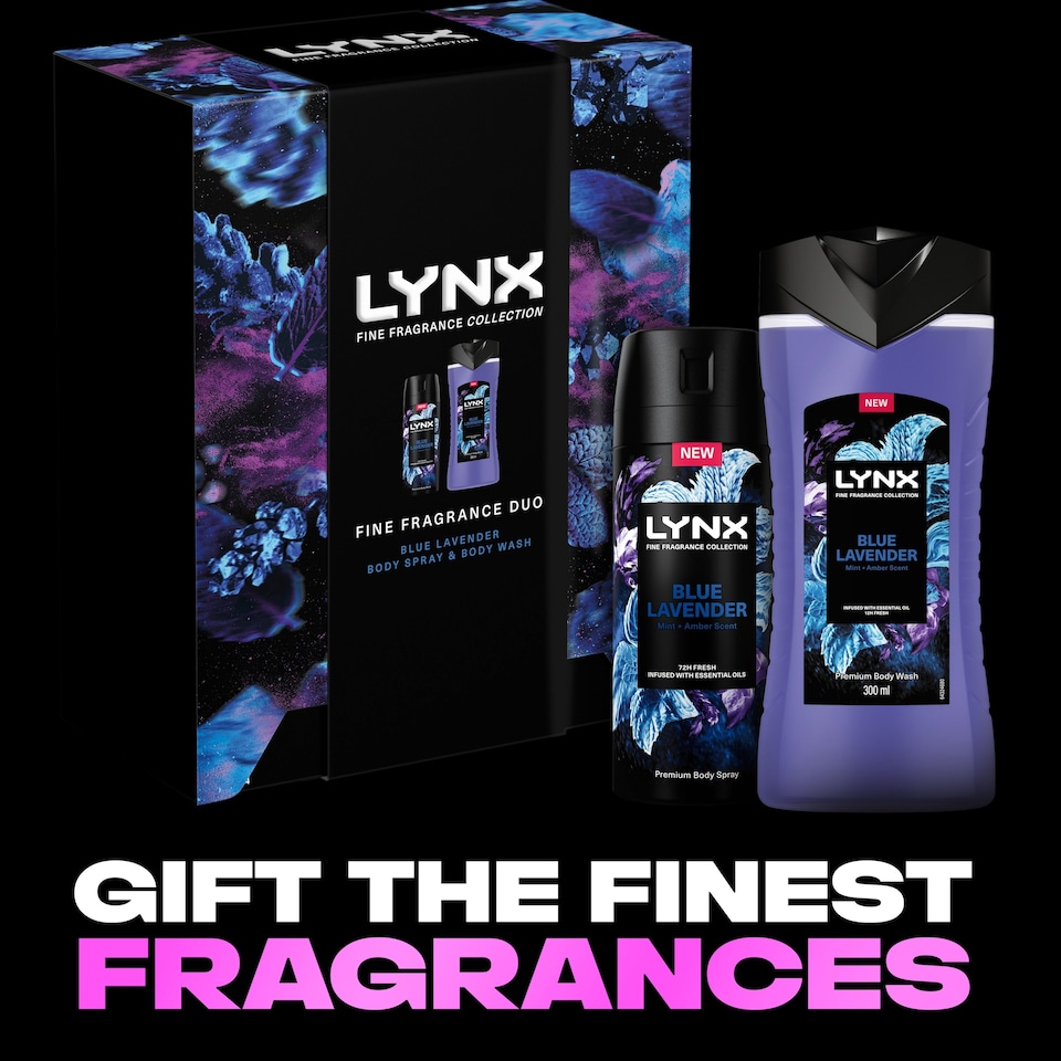 image 1 of Lynx Fine Fragrance Blue Lavender Duo Gift Set