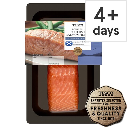 Tesco Boneless Salmon Fillet 130g Tesco Groceries
