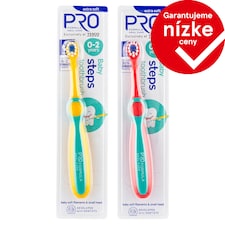 Tesco Pro Formula Baby Steps Extra Soft zubná kefka pre deti do 2 rokov