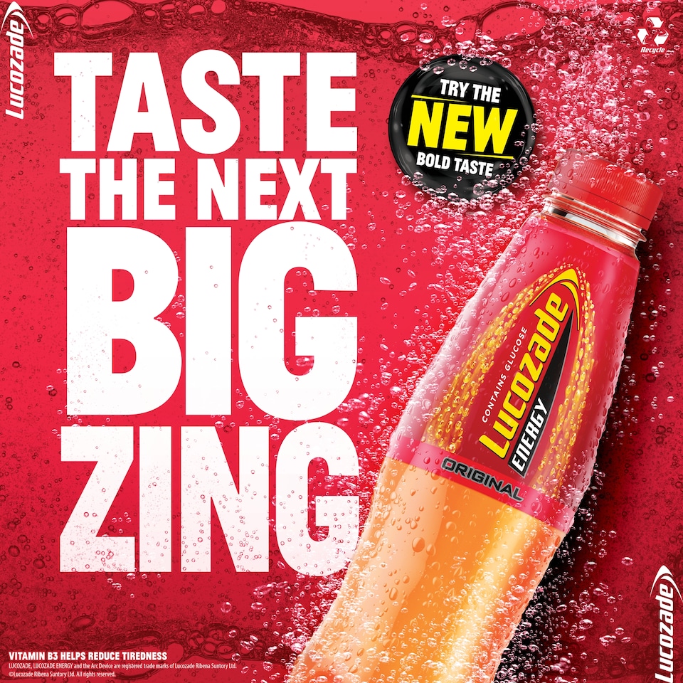 image 1 of Lucozade Energy Original Drink 2 X 900Ml