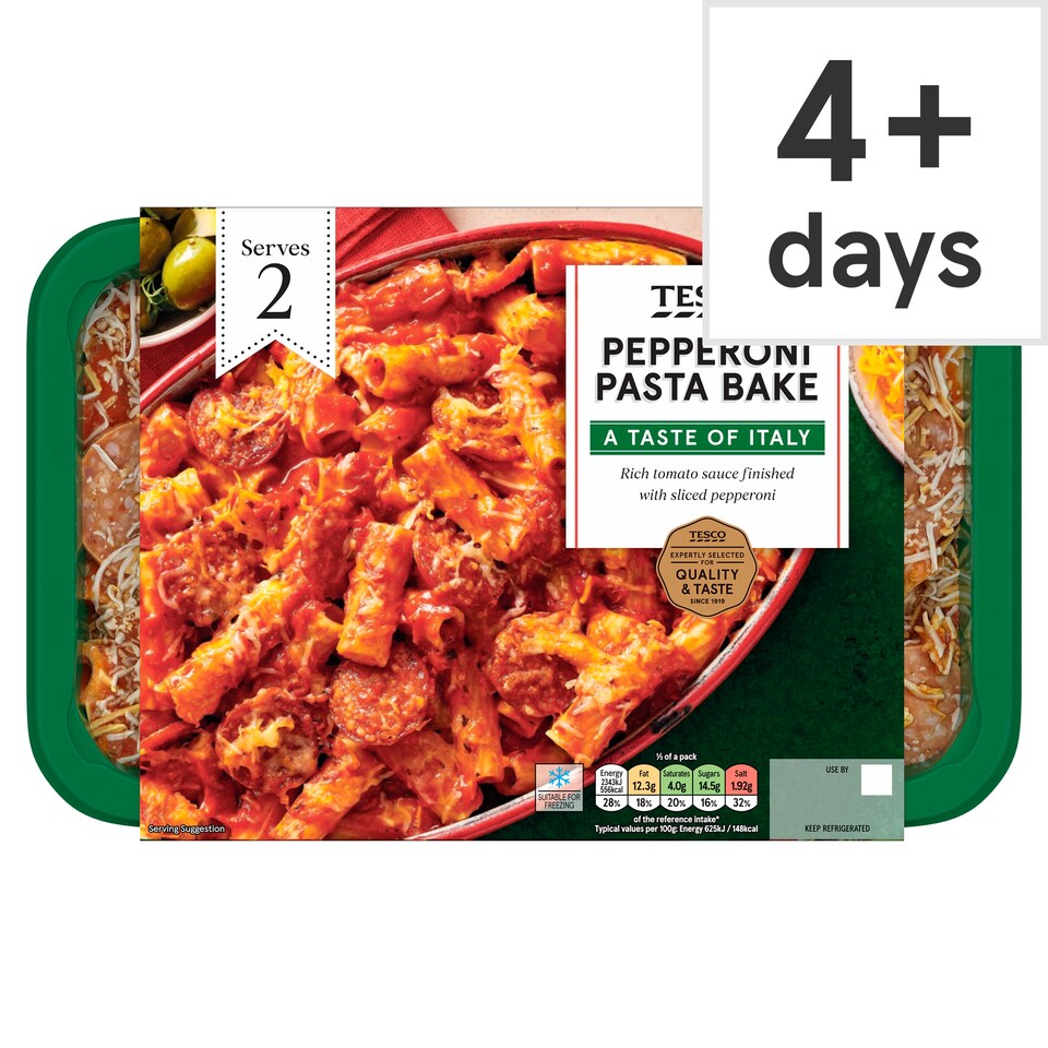 Tesco Pepperoni Pasta Bake 750G