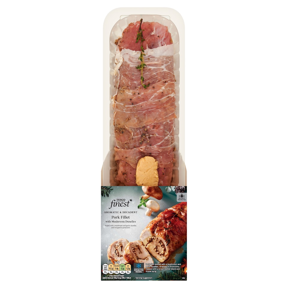 Tesco Finest Pork Fillet With Mushroom Duxelles 600g - 750g