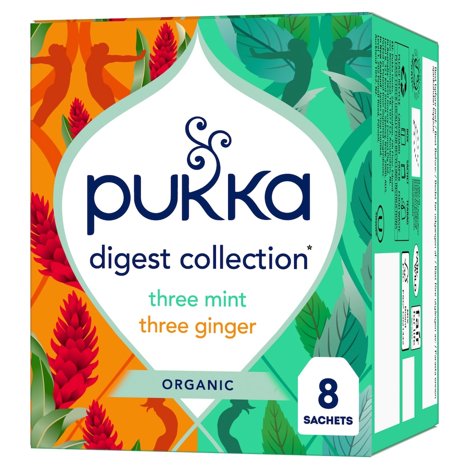 image 1 of Pukka Organic Digest Collection with Peppermint and Ginger 8 Tea Bags 13.6g