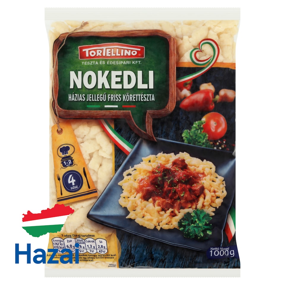 Tortellino nokedli házias jellegű friss körettészta 1000 g