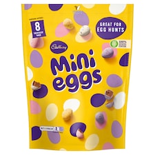 Cadbury Mini Eggs Chocolate Eggs Pouch 8 packs 308g