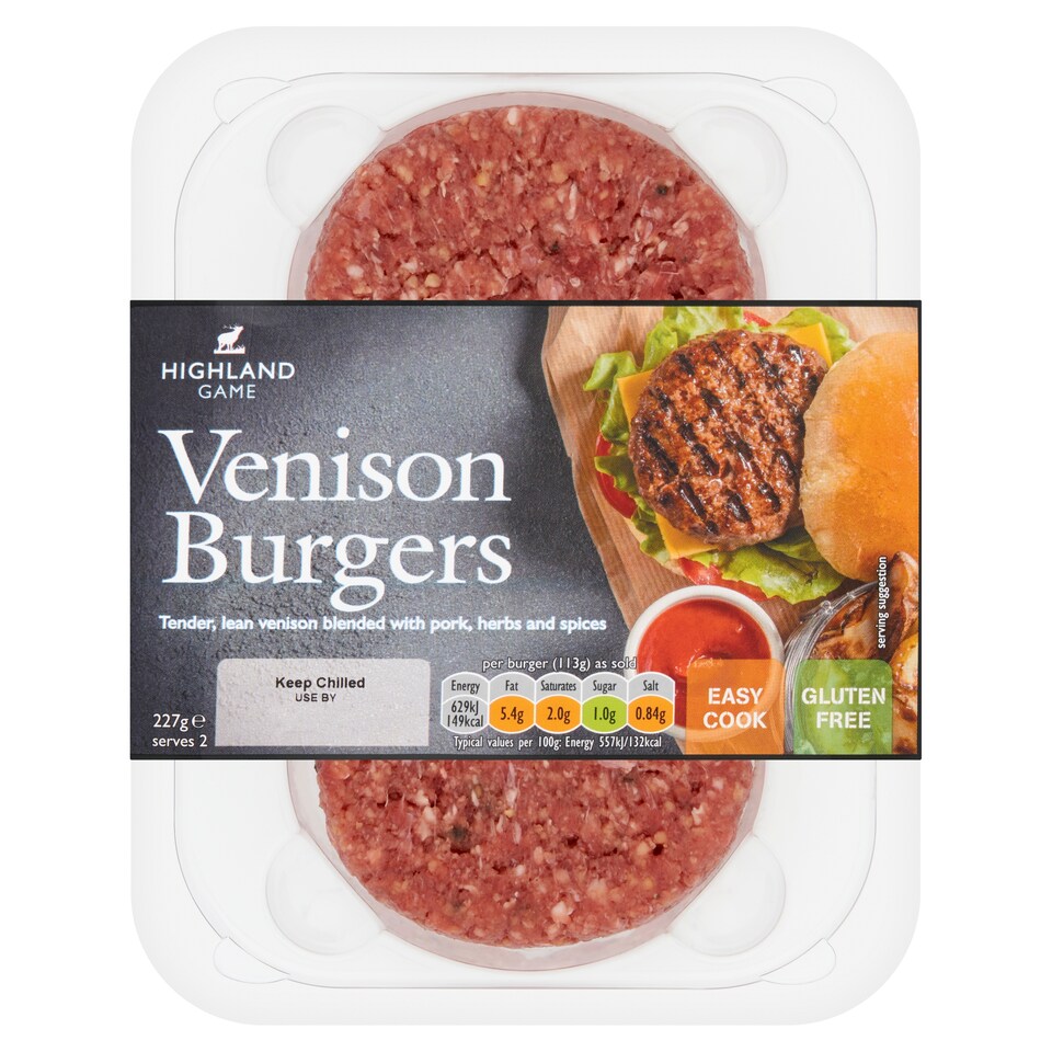 Highland Game Venison Burgers 227G (L)