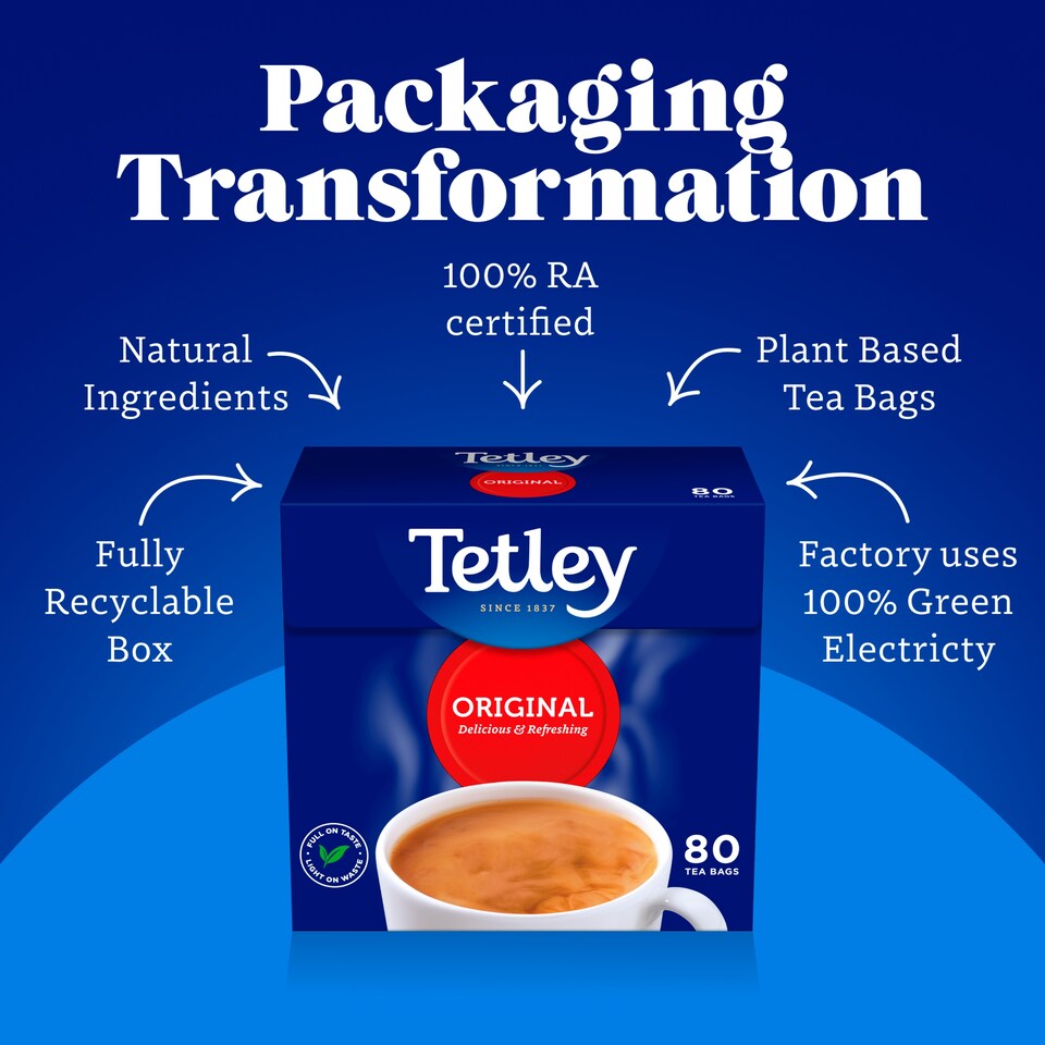 image 1 of Tetley Decaffeinated 160 Teabags 500G