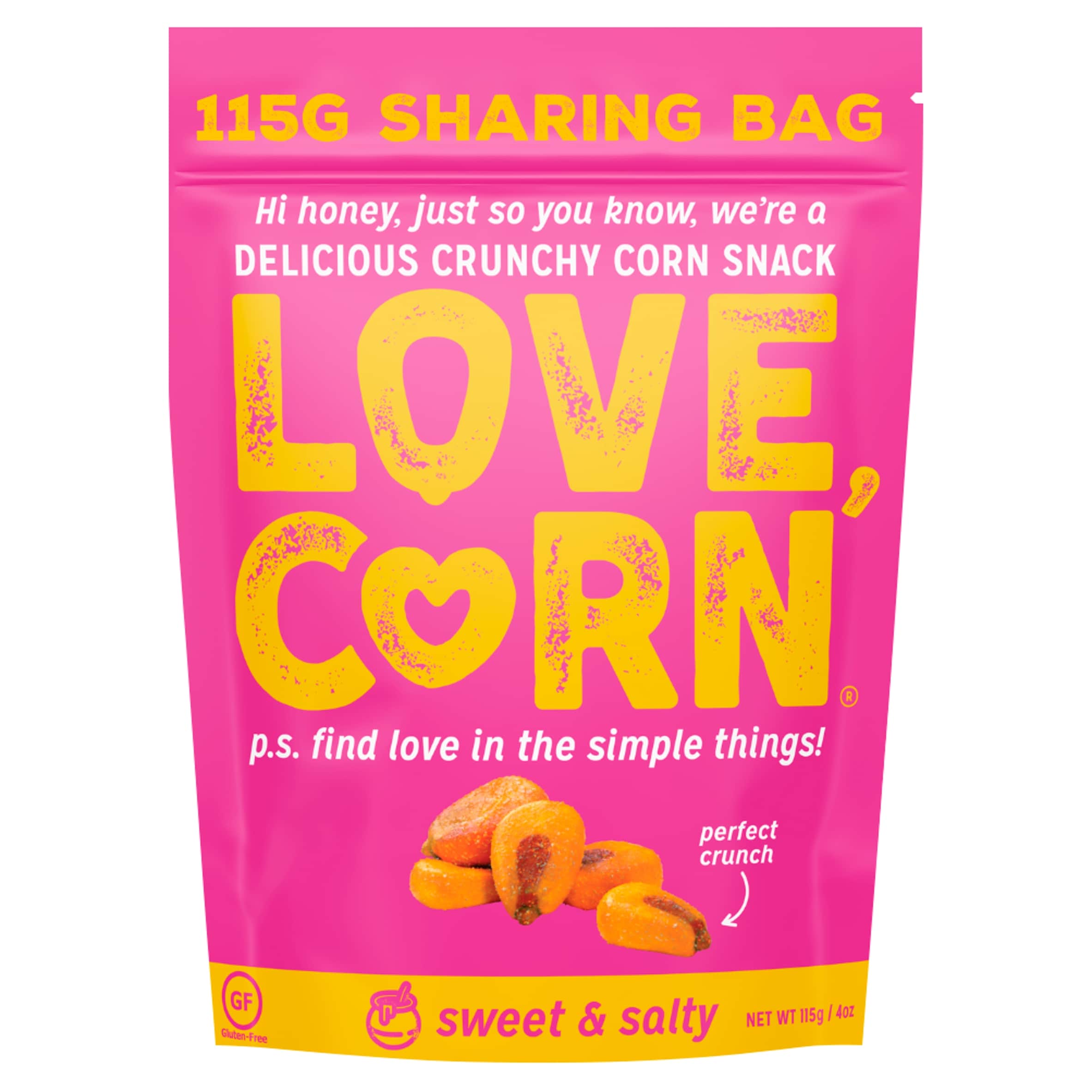 LOVE CORN Sweet & Salty 115g