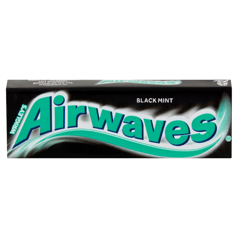 image 1 of Airwaves Black Mint Menthol and Anise-Flavoured Sugar-Free Chewing Gum with Sweetener 14 g