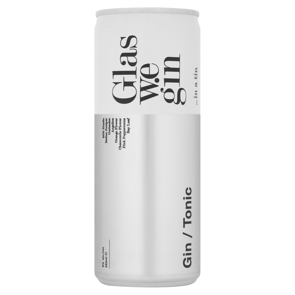 Glaswegin Premium Gin & Tonic 250Ml