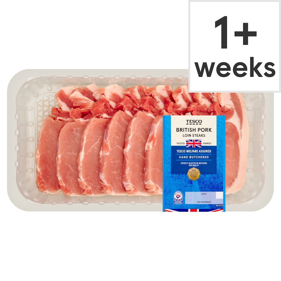 Tesco Pork Loin Steaks 1kg