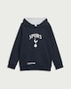 image 3 of Tottenham Hotspur Cotton Rich Hoodie in Navy