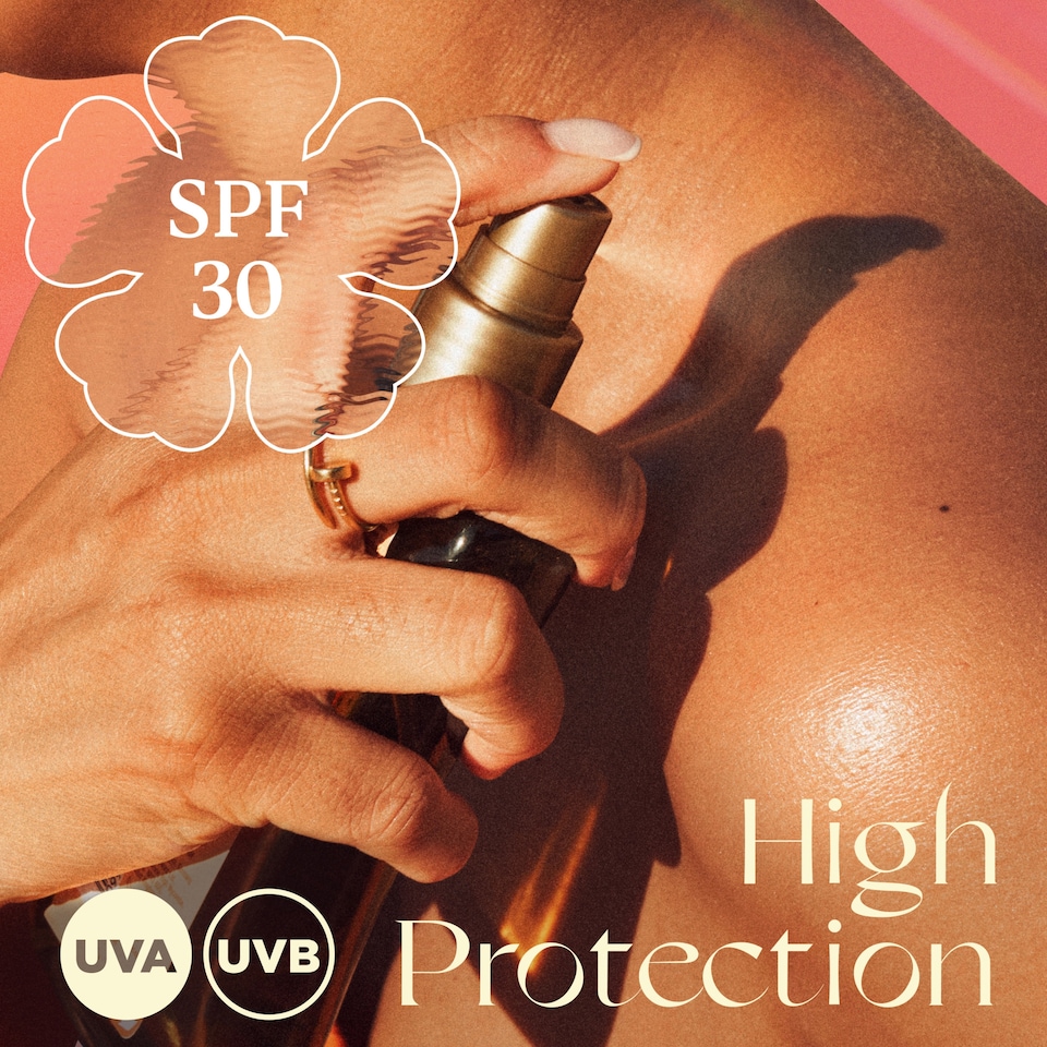 image 1 of Hawaiian Tropic Glowing Protection Sunscreen Dry Oil SPF 30 200ml