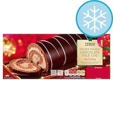 Tesco Double Chocolate Yule Log 400G