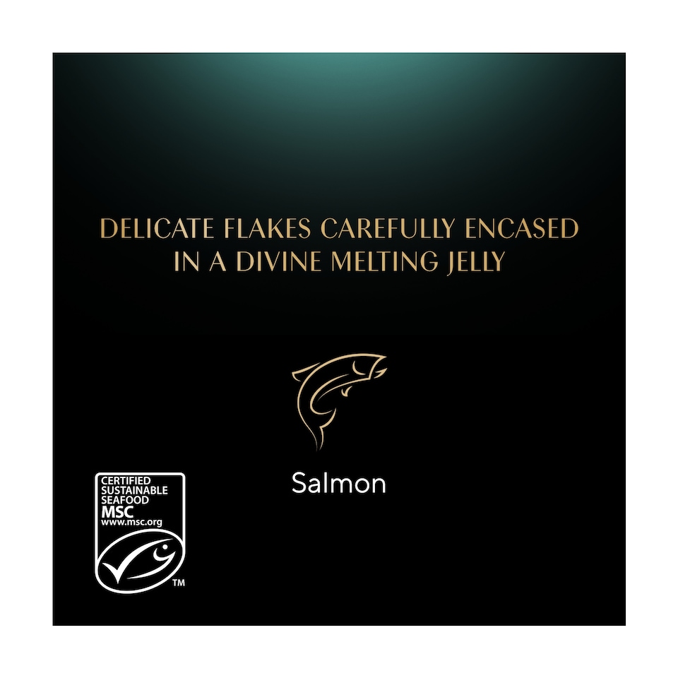 image 1 of Sheba Fine Flakes Wet Cat Food Tray Salmon in Jelly 85g