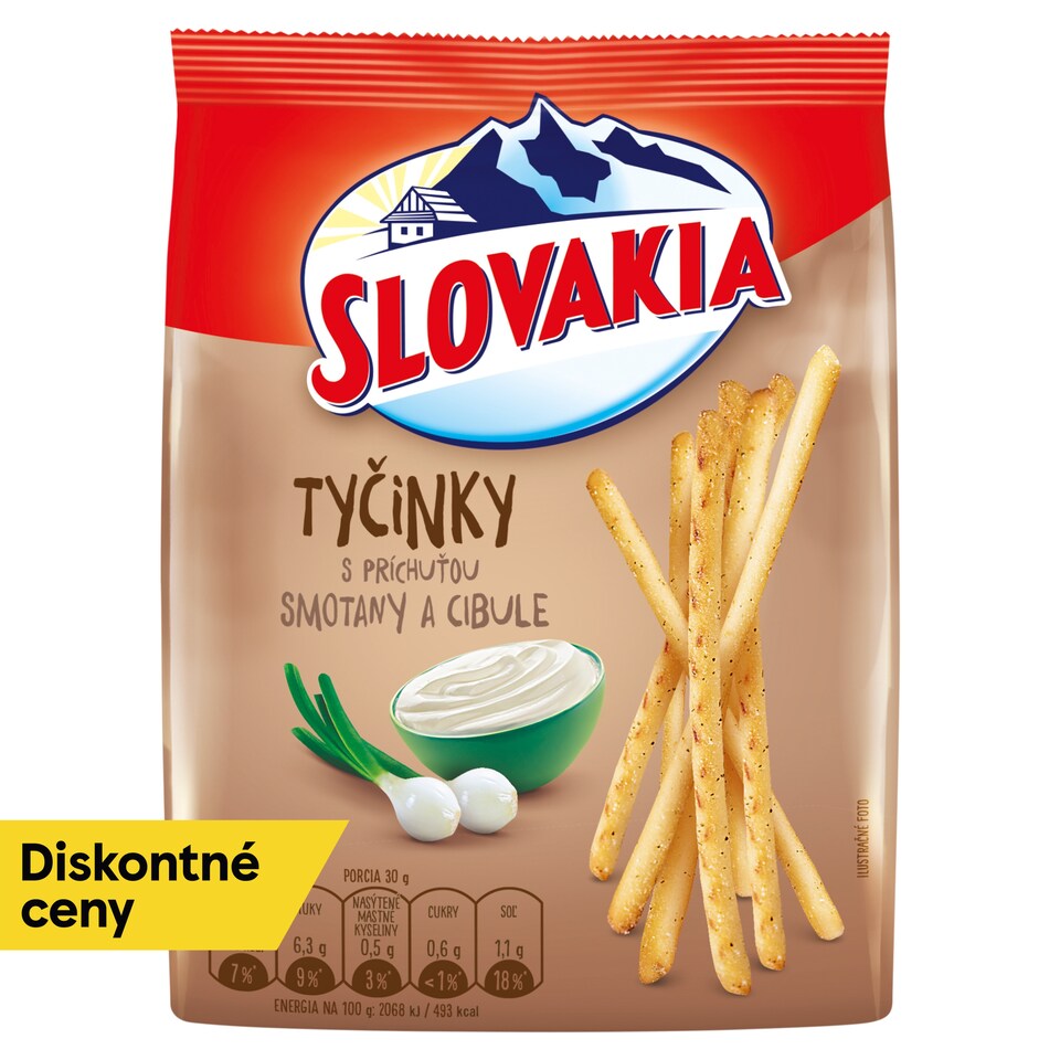 Slovakia Tyčinky s príchuťou smotany a cibule 160 g