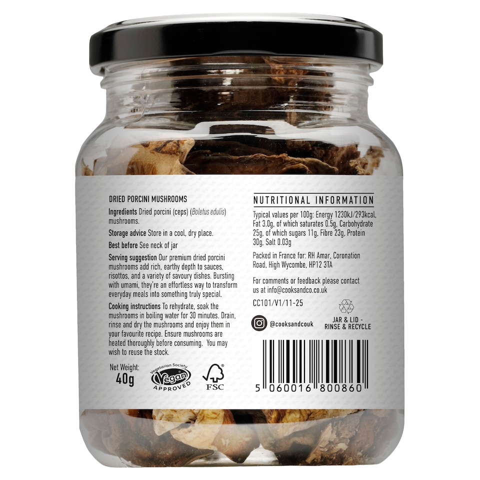 image 1 of Cooks & Co Dried Porcini Mushrooms 40G