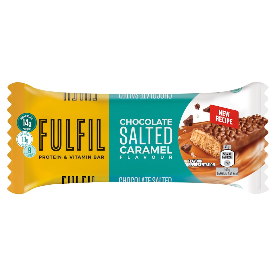 Fulfil Chocolate Salted Caramel Protein & Vitamin Bar 40g