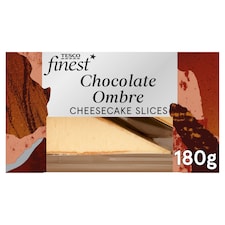 Tesco Finest 2 Triple Chocolate Ombre Cheesecake Slices 180g