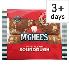 McGhee's White Rolls with Sourdough x4