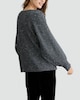 image 3 of F&F Batwing Sleeved Metallic Jumper in Grey