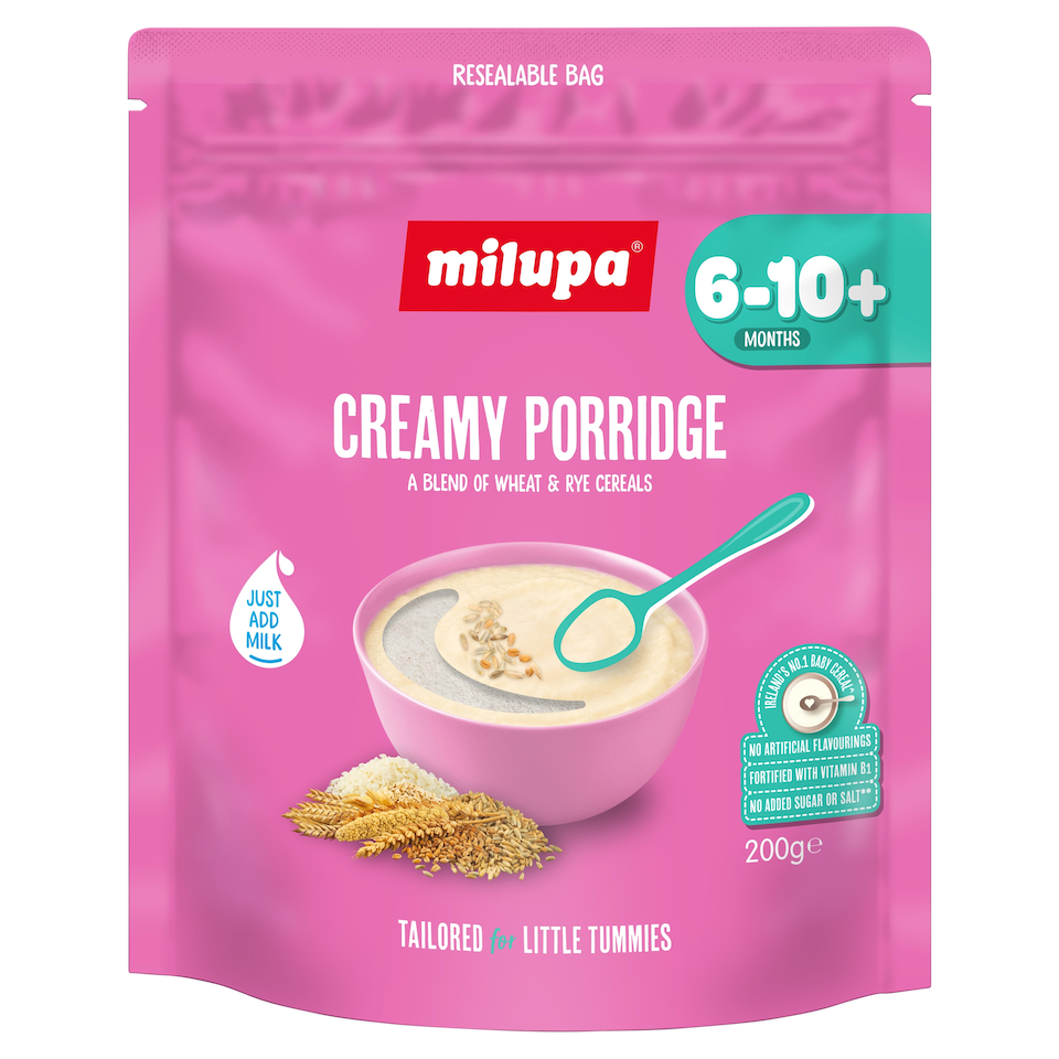 Milupa Creamy Porridge Baby Cereal 6-10+ Months 200g