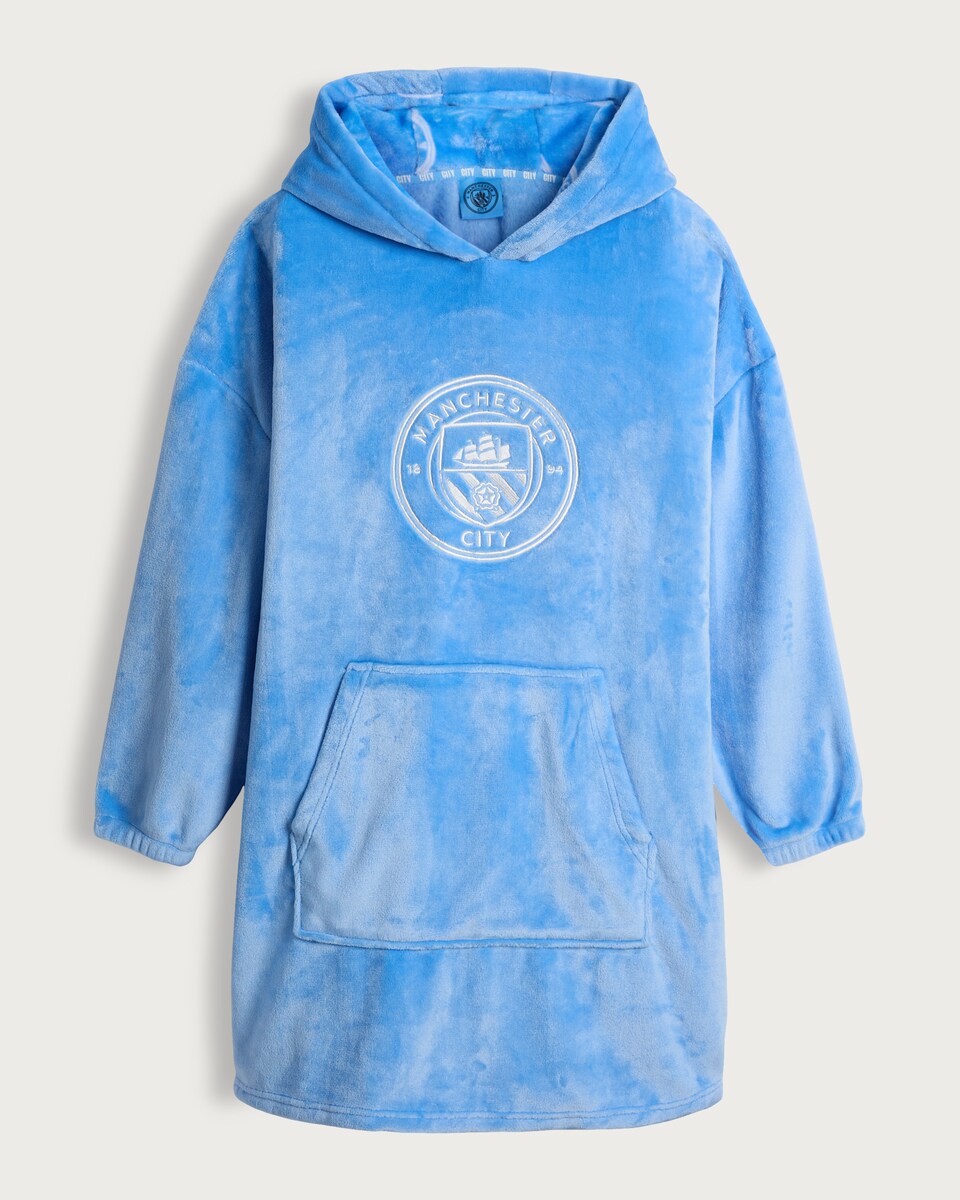 Manchester City Fleece Pyjama Hoodie in Multi