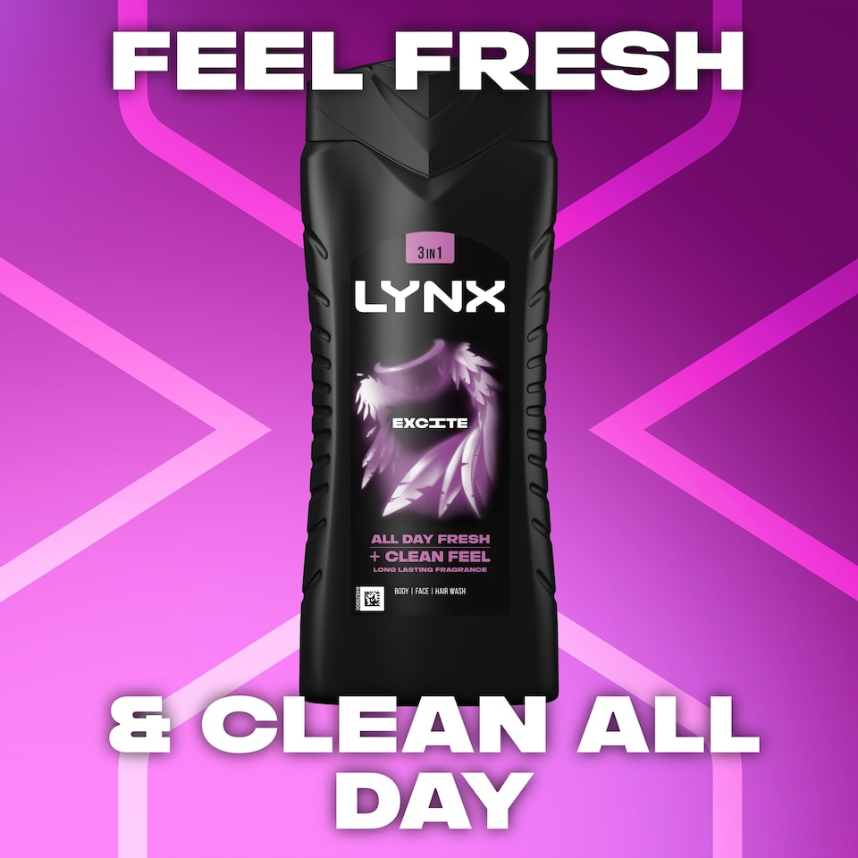 image 1 of Lynx Excite XXL Body Wash Shower Gel 500ml