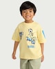 image 1 of Minions Pure Cotton Football Print T-Shirt in Yellow