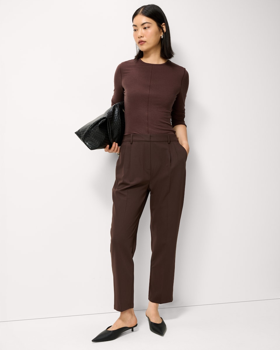 image 1 of F&F Tapered Trousers in Brown