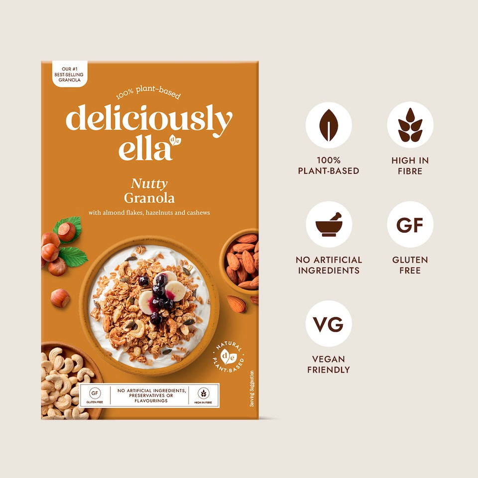 image 1 of Deliciously Ella Nutty Granola 380G