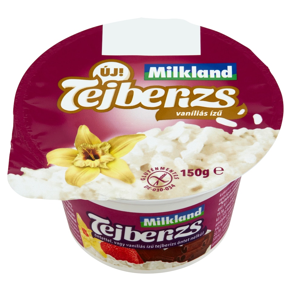Milkland vaníliás ízű tejberizs 150 g