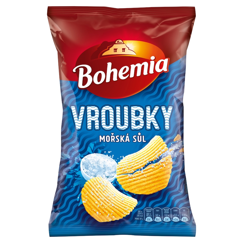 Bohemia Vroubky mořská sůl 120g