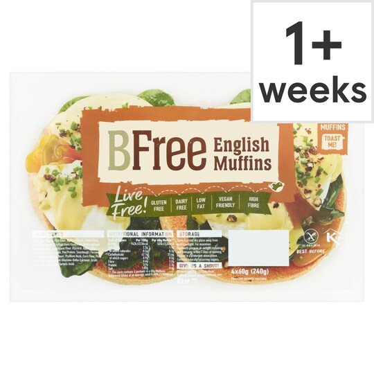 Bfree English Muffins 4X60g Tesco Groceries
