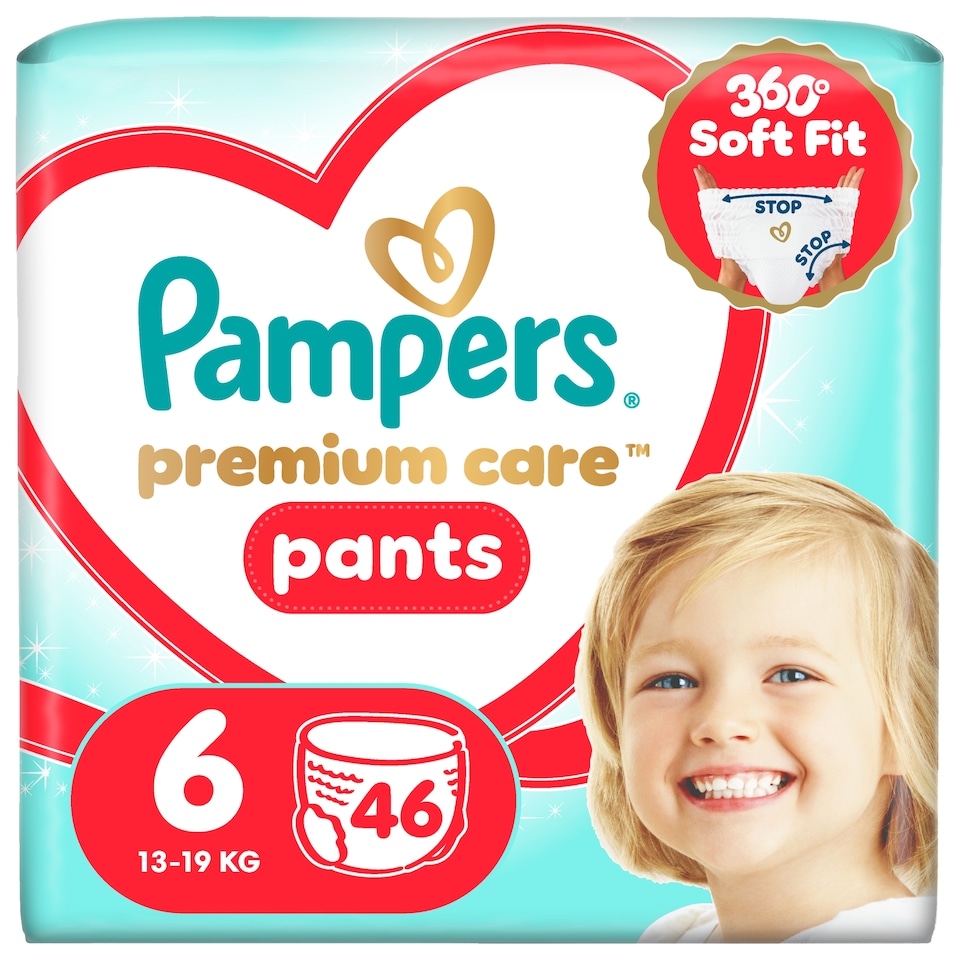 image 1 of Pampers Premium Care Pants Size 6, 46 Diapers, 13kg-19kg