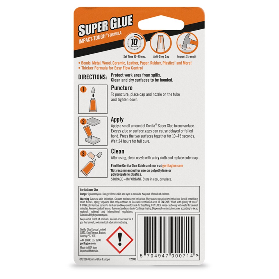 image 1 of Gorilla Superglue Gel
