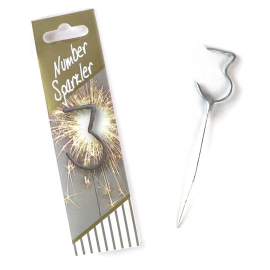 Number 3 Cake Sparkler Tesco Groceries