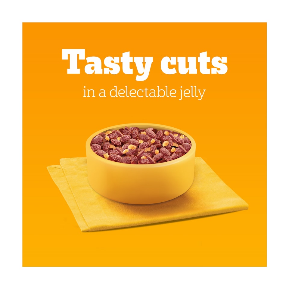 image 1 of PEDIGREE Protein plus Adult Wet Dog Food Pouches Mixed Selection in Jelly 12x85g