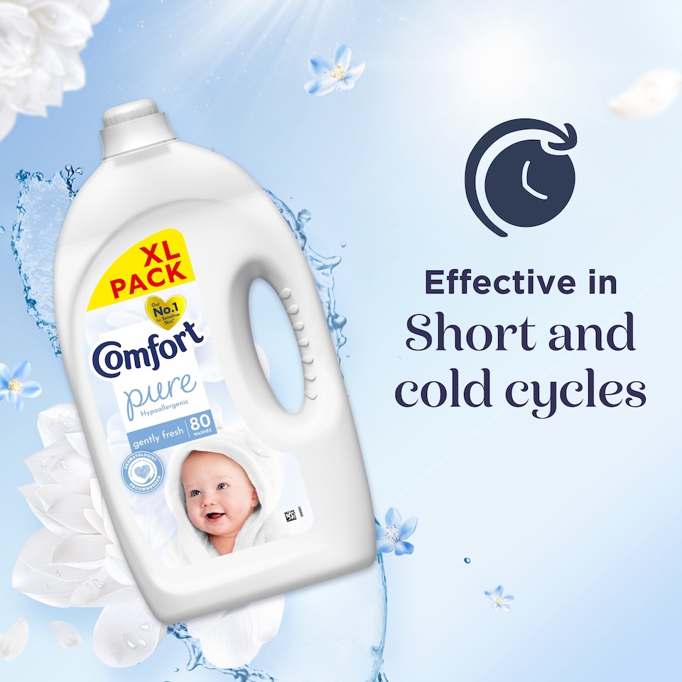 image 1 of Comfort Pure Sensitive Gently Fresh Fabric Conditioner 80 Washes 2400ml