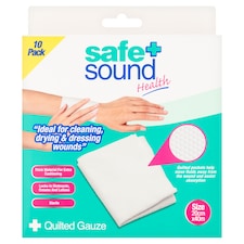 Safe & Sound Health Quilted Gauze 10 Pack