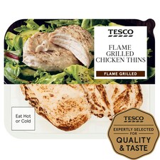 Tesco Flame Grilled Chicken Thins 180G