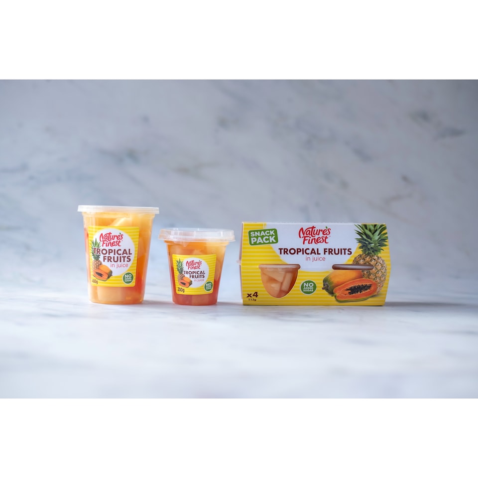 image 1 of Nature's Finest Tropical Fruits In Juice 400G