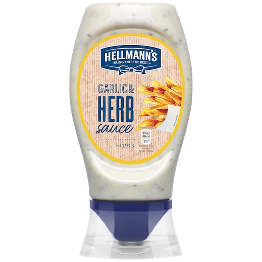Hellmann's Garlic & Herb Sauce 250Ml Tesco Groceries