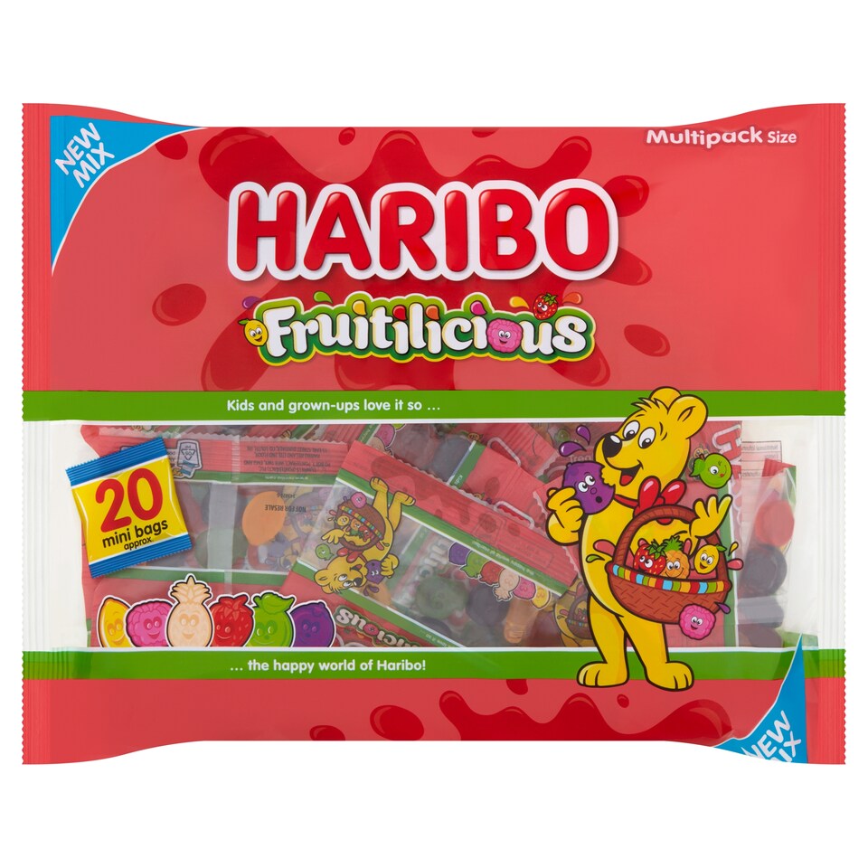 image 1 of Haribo Fruitilicious Multipack 320g