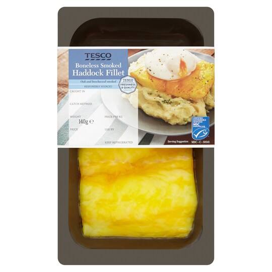 Tesco Smoked Haddock Fillet 140g Tesco Groceries