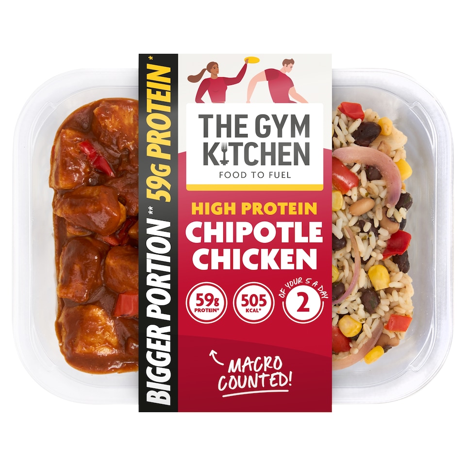image 1 of The Gym Kitchen Chipotle Chicken & Rice 500g