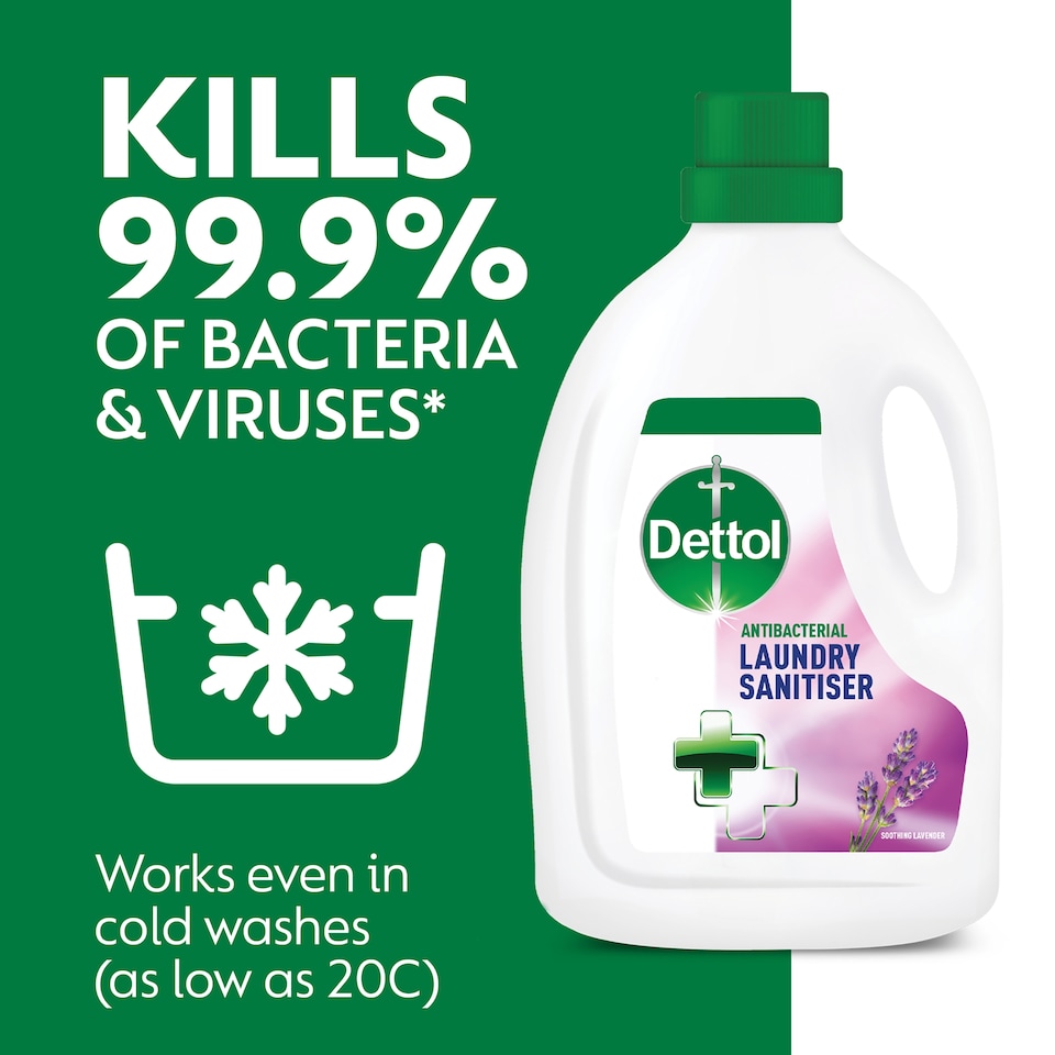 image 1 of Dettol Antibacterial Laundry Cleanser Liquid Lavender 2.5L