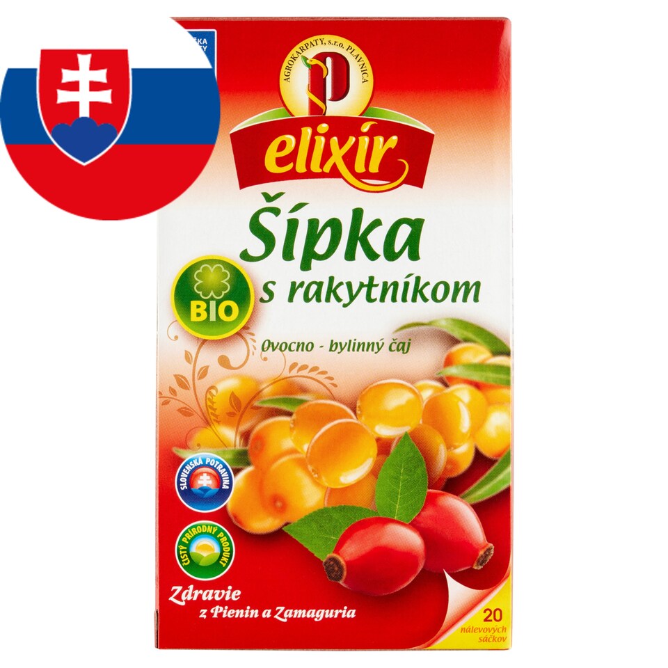 image 1 of Elixír Organic Rosehip with Sea Buckthorn Fruits-Herbal Tea 20 x 1.5 g (30 g)