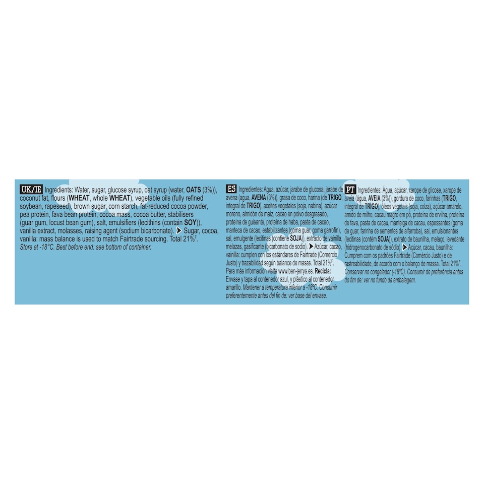 image 1 of Ben & Jerry's Cookies On Cookie Dough Non Dairy Ice Cream Tub 465ml