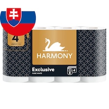 Harmony Exclusive Pure White toaletný papier 4 vrstvy 8 ks